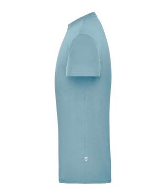 Homme T-shirt de travail BIO hommes - SOLID -   OCS Blended Bleu-acier 8732