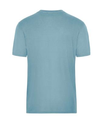 Homme T-shirt de travail BIO hommes - SOLID -   OCS Blended Bleu-acier 8732