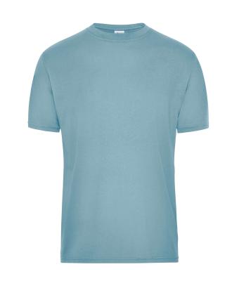 Homme T-shirt de travail BIO hommes - SOLID -   OCS Blended Bleu-acier 8732
