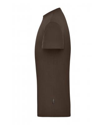 Homme T-shirt de travail BIO hommes - SOLID -   OCS Blended Marron 8732