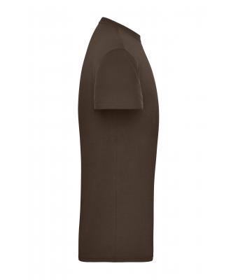 Homme T-shirt de travail BIO hommes - SOLID -   OCS Blended Marron 8732