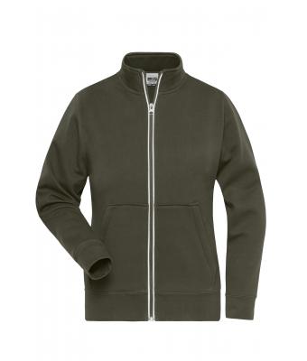 Dames Ladies' Doubleface Work Jacket -  SOLID - Olijf 8729