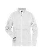Dames Ladies' Doubleface Work Jacket - SOLID - Wit 8729