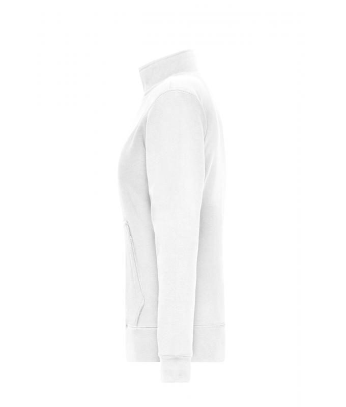 Dames Ladies' Doubleface Work Jacket - SOLID - Wit 8729