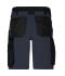 Unisex Workwear Stretch-Bermuda Slim Line   GRS & OCS Blended Zwart/carbon 10524