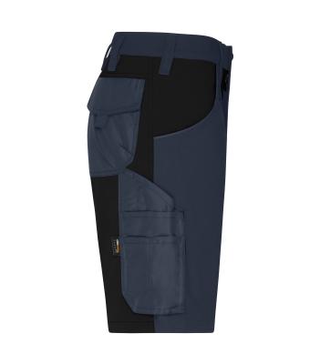 Unisex Workwear Stretch-Bermuda Slim Line   GRS & OCS Blended Carbon/zwart 10524