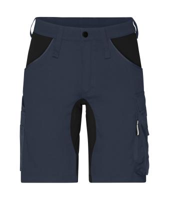 Unisex Workwear Stretch-Bermuda Slim Line   GRS & OCS Blended Carbon/zwart 10524