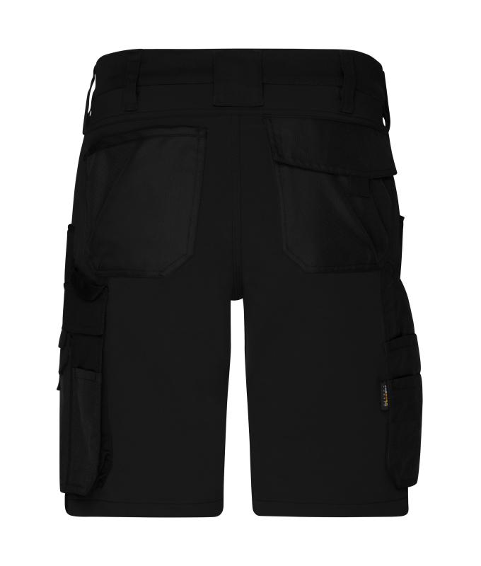 Unisex Workwear Stretch-Bermuda Slim Line GRS & OCS Blended Black/black 10524