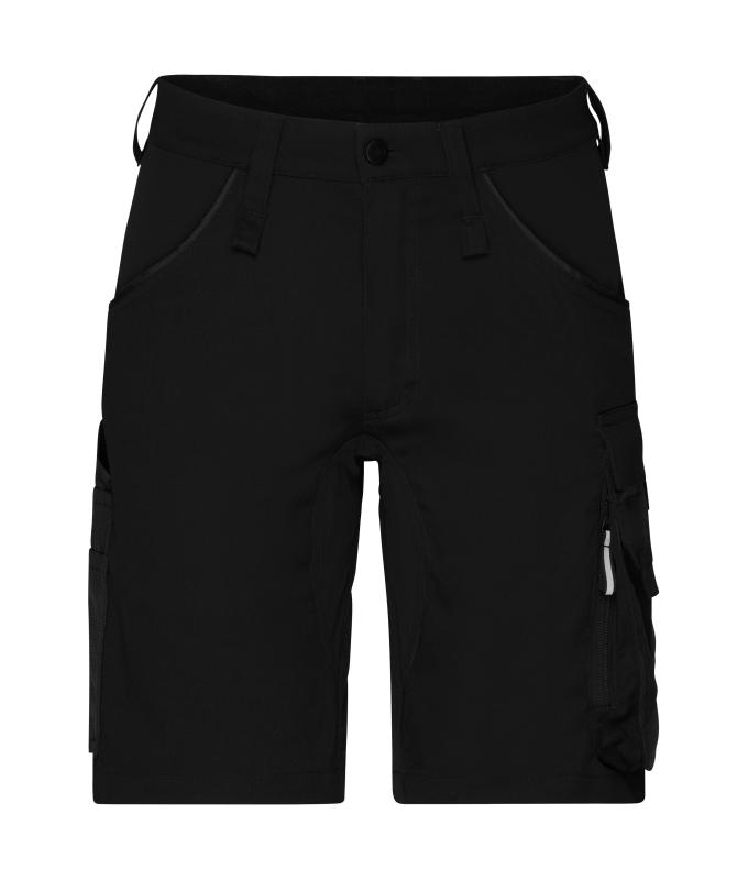 Unisex Workwear Stretch-Bermuda Slim Line GRS & OCS Blended Black/black 10524