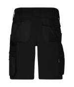 Unisex Workwear Stretch-Bermuda Slim Line GRS & OCS Blended Zwart/zwart 10524