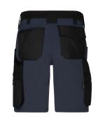 Unisex Workwear Stretch-Bermuda Slim Line GRS & OCS Blended Zwart/carbon 10524