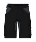 Unisex Workwear Stretch-Bermuda Slim Line GRS & OCS Blended Zwart/carbon 10524