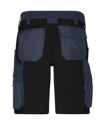 Unisex Workwear Stretch-Bermudas Slim Line   GRS Carbon/black 10524