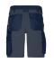Unisex Workwear Stretch-Bermudas Slim Line   GRS Navy/carbon 10524