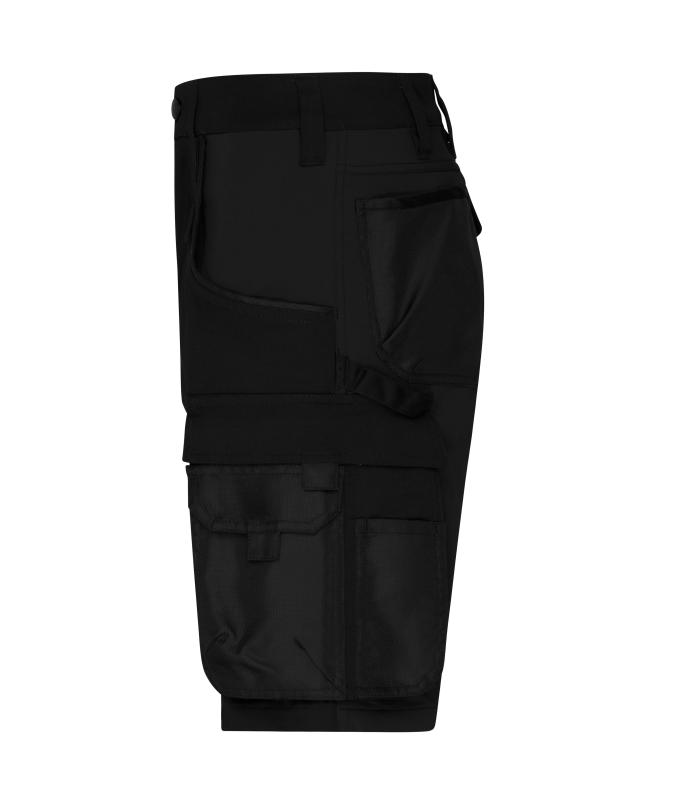 Unisex Workwear Stretch-Bermudas Slim Line GRS & OCS Blended Black/black 10524