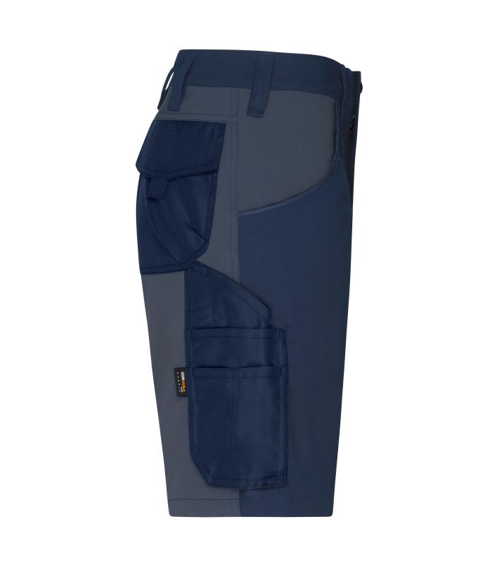 Unisex Workwear Stretch-Bermudas Slim Line GRS & OCS Blended Navy/carbon 10524