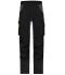 Unisexe Pantalons de travail extensibles slim fit   GRS & OCS Blended Noir/carbone 10431