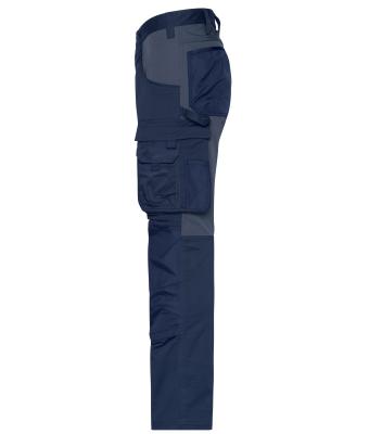 Unisexe Pantalons de travail extensibles slim fit   GRS & OCS Blended Marine/carbone 10431