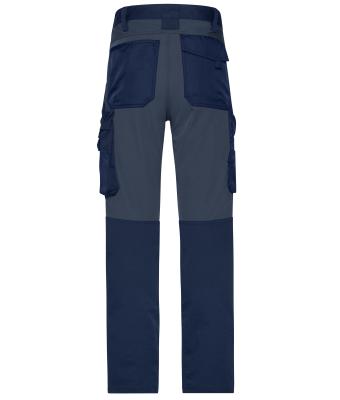 Unisexe Pantalons de travail extensibles slim fit   GRS & OCS Blended Marine/carbone 10431