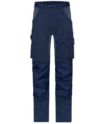 Unisexe Pantalons de travail extensibles slim fit   GRS & OCS Blended Marine/carbone 10431