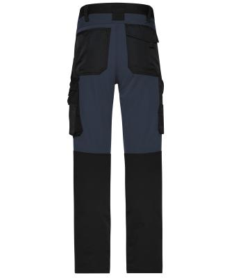 Unisexe Pantalons de travail extensibles slim fit   GRS & OCS Blended Noir/carbone 10431
