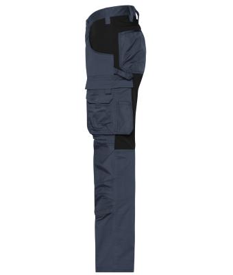 Unisexe Pantalons de travail extensibles slim fit   GRS & OCS Blended Carbone/noir 10431