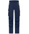 Unisexe Pantalons de travail extensibles slim fit Marine/carbone 10431