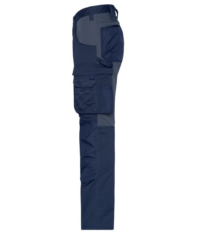 Unisexe Pantalons de travail extensibles slim fit GRS & OCS Blended Marine/carbone 10431