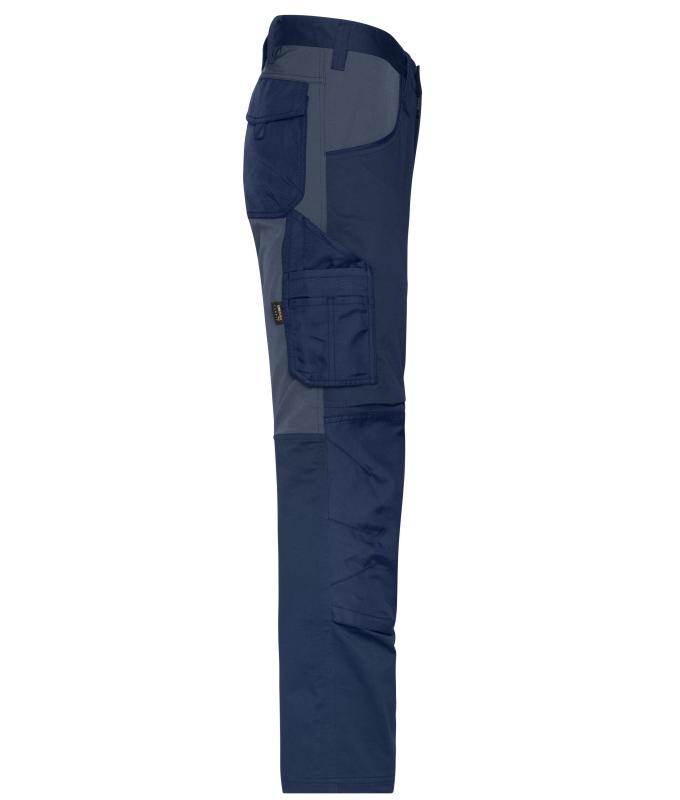 Unisexe Pantalons de travail extensibles slim fit GRS & OCS Blended Marine/carbone 10431