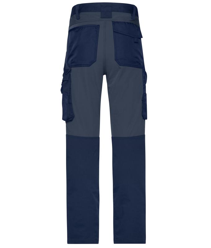 Unisexe Pantalons de travail extensibles slim fit GRS & OCS Blended Marine/carbone 10431
