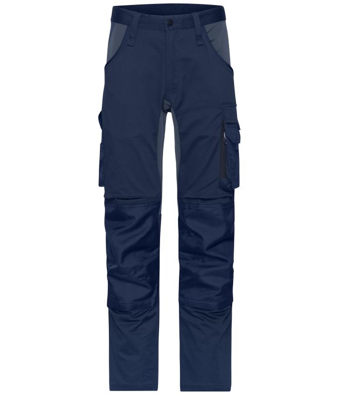 Unisexe Pantalons de travail extensibles slim fit GRS & OCS Blended Marine/carbone 10431