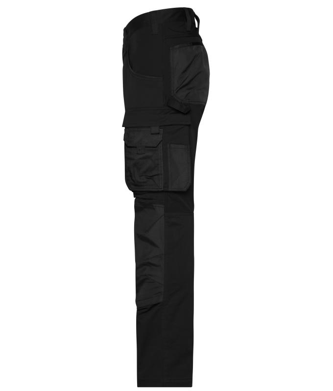 Unisexe Pantalons de travail extensibles slim fit GRS & OCS Blended Noir/noir 10431