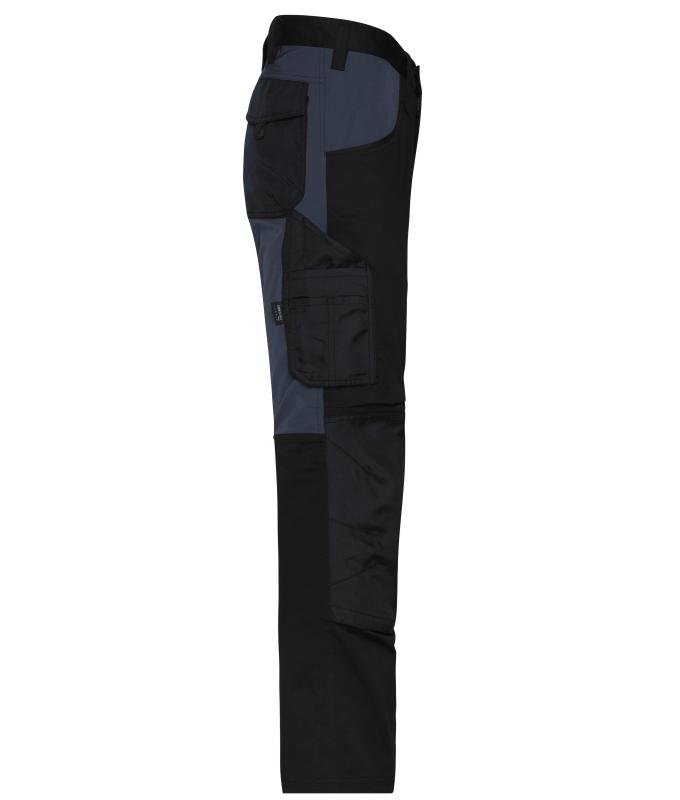 Unisexe Pantalons de travail extensibles slim fit GRS & OCS Blended Noir/carbone 10431