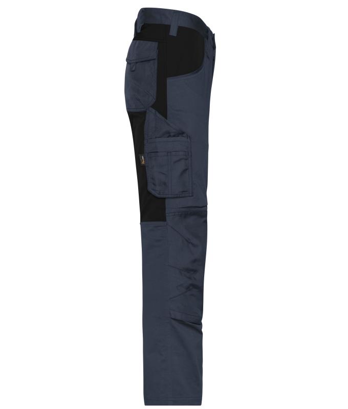 Unisexe Pantalons de travail extensibles slim fit GRS & OCS Blended Carbone/noir 10431