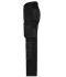 Unisexe Pantalons de travail extensibles slim fit Noir/noir 10431