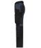 Unisexe Pantalons de travail extensibles slim fit Noir/carbone 10431