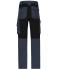 Unisex Workwear Stretch-Pants Slim Line   GRS & OCS Blended Carbon/zwart 10431