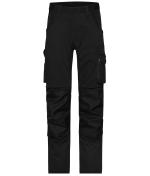 Unisex Workwear Stretch-Pants Slim Line GRS & OCS Blended Zwart/zwart 10431