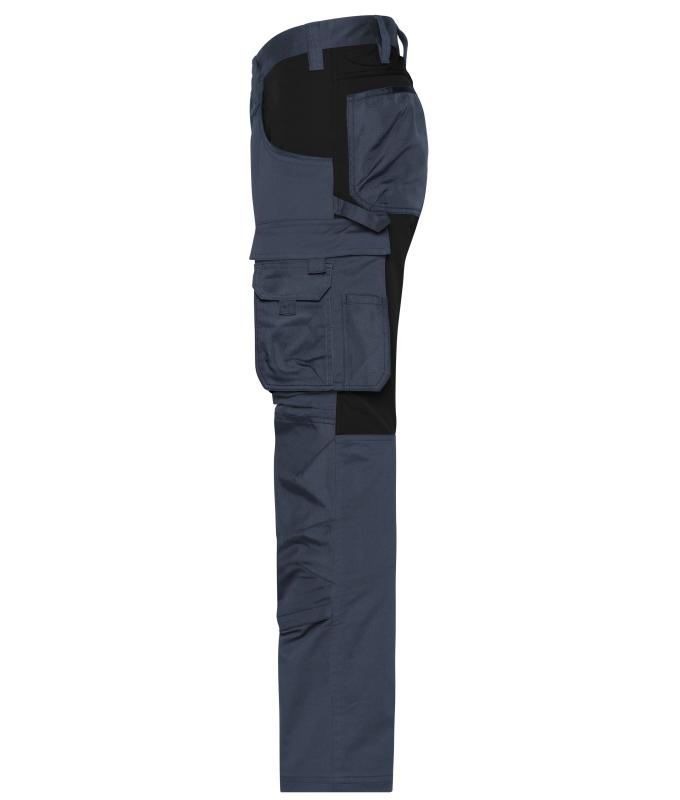 Unisex Workwear Stretch-Pants Slim Line GRS & OCS Blended Carbon/black 10431