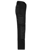 Unisex Workwear Stretch-Pants Slim Line GRS & OCS Blended Zwart/zwart 10431