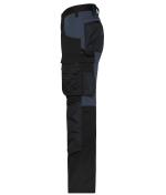 Unisex Workwear Stretch-Pants Slim Line GRS & OCS Blended Zwart/carbon 10431