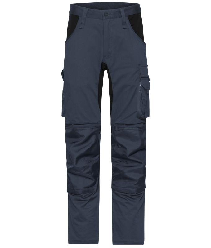 Unisex Workwear Stretch-Pants Slim Line GRS & OCS Blended Carbon/zwart 10431