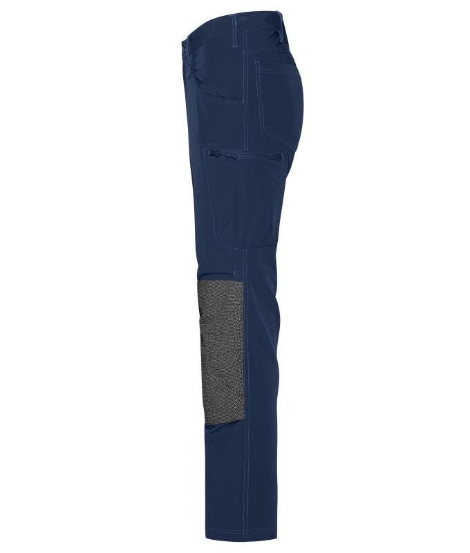 Unisex Workwear Pants 4-Way Stretch Slim Line Navy 10432
