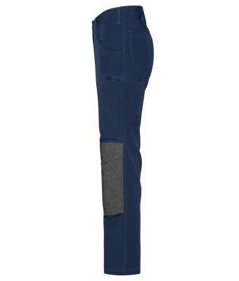 Unisex Workwear Pants 4-Way Stretch Slim Line Navy 10432