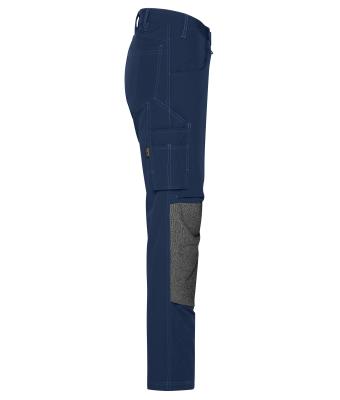 Unisex Workwear Pants 4-Way Stretch Slim Line Navy 10432