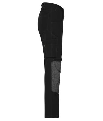 Unisex Workwear Pants 4-Way Stretch Slim Line Zwart 10432