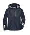 Unisex Hardshell Workwear Jacket   GRS Navy/carbon 10433