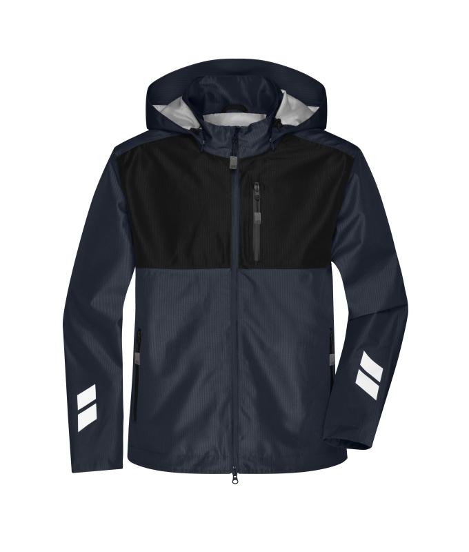 Unisex Hardshell Workwear Jacket GRS Carbon/zwart 10433