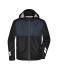 Unisex Padded Hardshell Workwear Jacket   GRS Zwart/carbon 10434