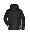 Unisex Padded Hardshell Workwear Jacket   GRS Zwart/carbon 10434